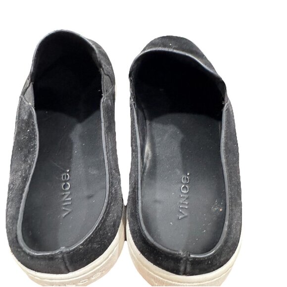 Vince Verrell Slip On Sneakers Black‎ Suede Mules Backless Women’s Size 8.5 - Picture 7 of 8